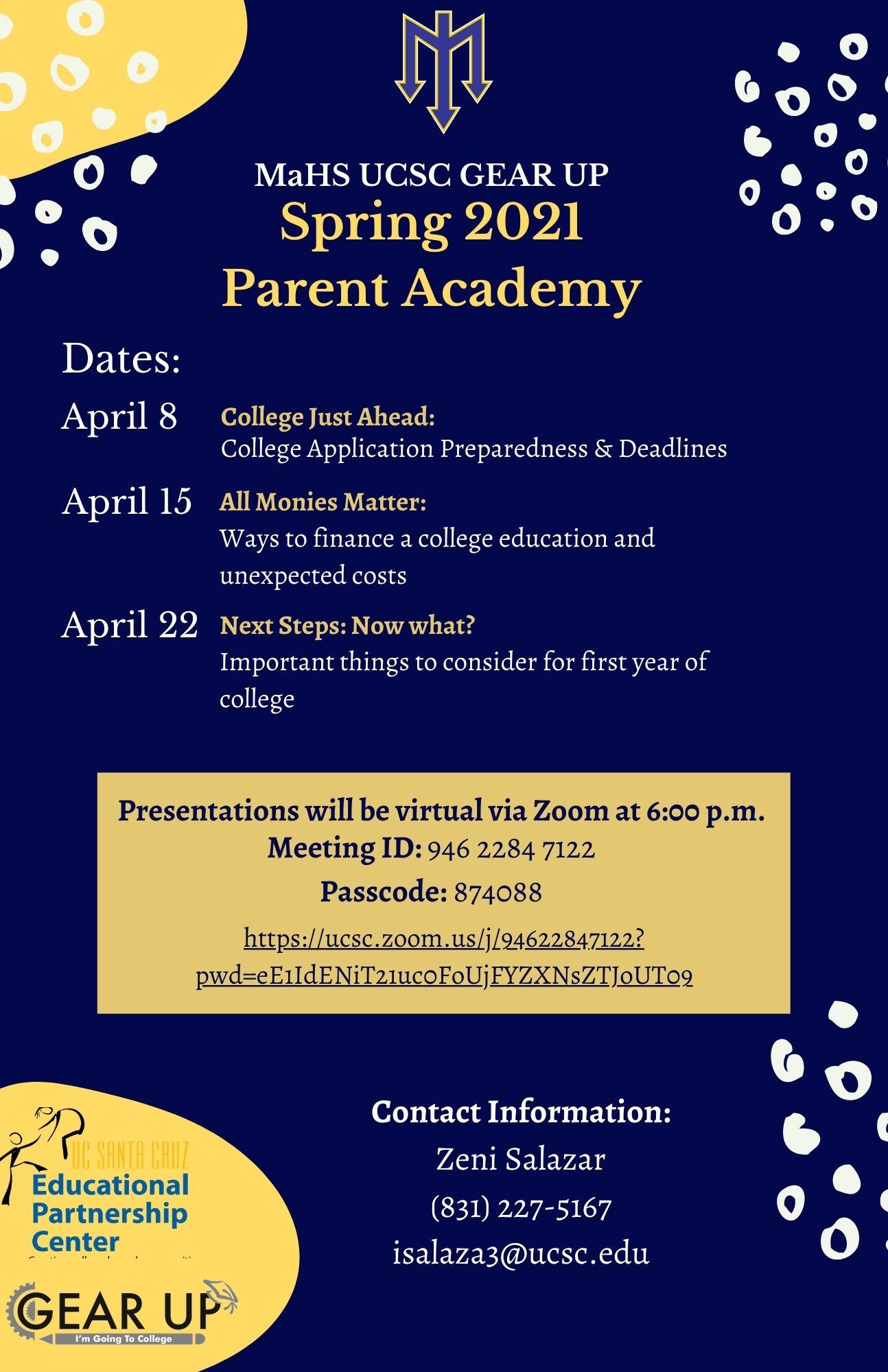 Parent Academy Workshop